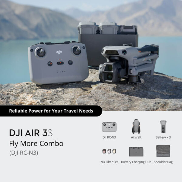 DJI Air 3S (Combo) con DJI RC-N3 (control sin pantalla) - Imagen 6